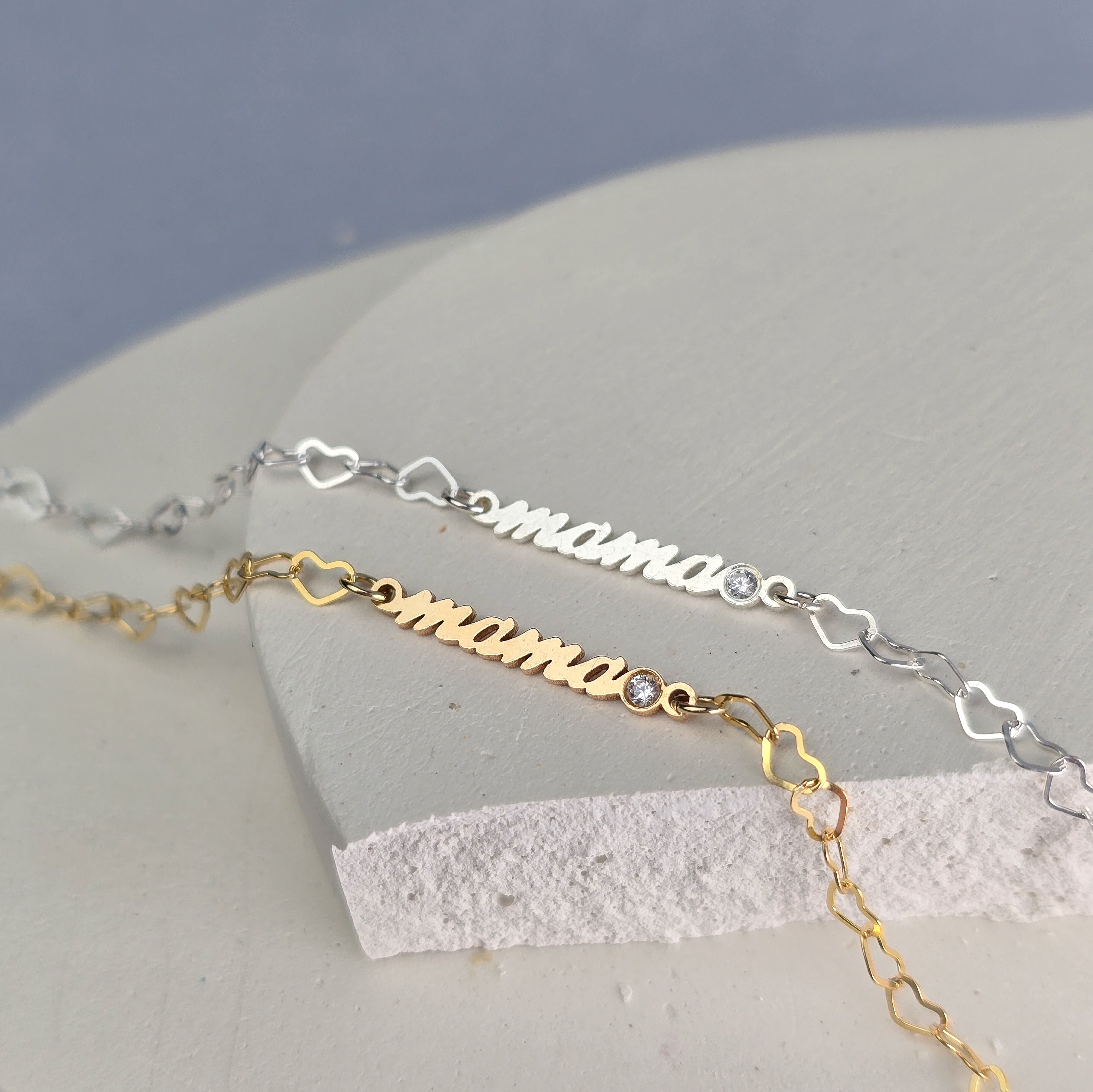 Mama Crystal Connector -14k Gold Filled / 925 Sterling Silver
