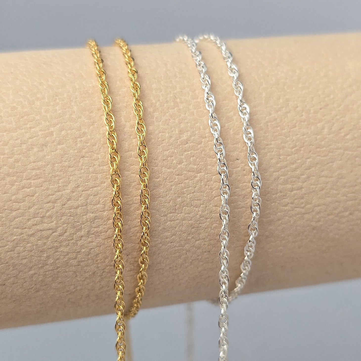Rope Chain - 925 Sterling Silver & 14K Gold Filled
