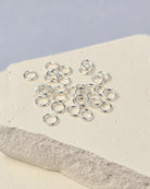 925 Sterling Silver & 14k Gold Filled Jump Rings 4mm (22Ga) - 20 pack 925 Sterling Silver