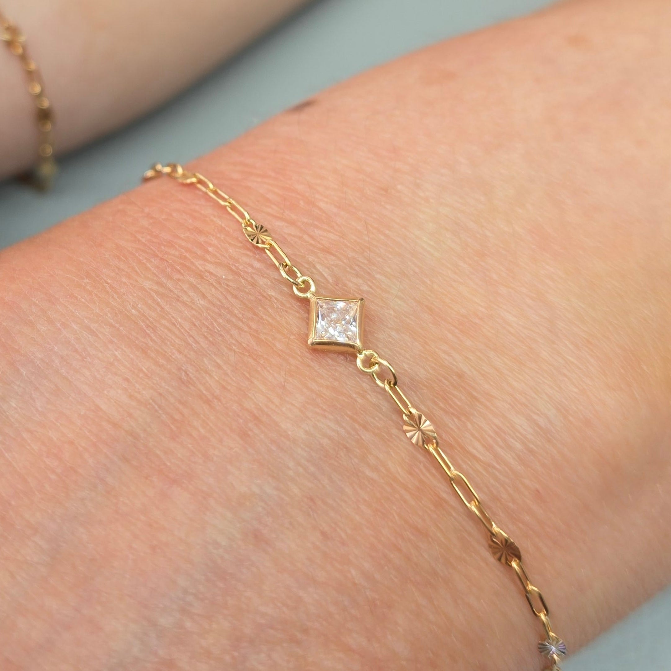 4mm Diamond Birthstone Connector