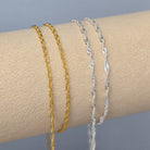 Twisted Curb Chain - 14K Gold Filled & 925 Sterling Silver