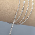 Twisted Curb Chain - 14K Gold Filled & 925 Sterling Silver