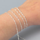 Twisted Curb Chain - 14K Gold Filled & 925 Sterling Silver