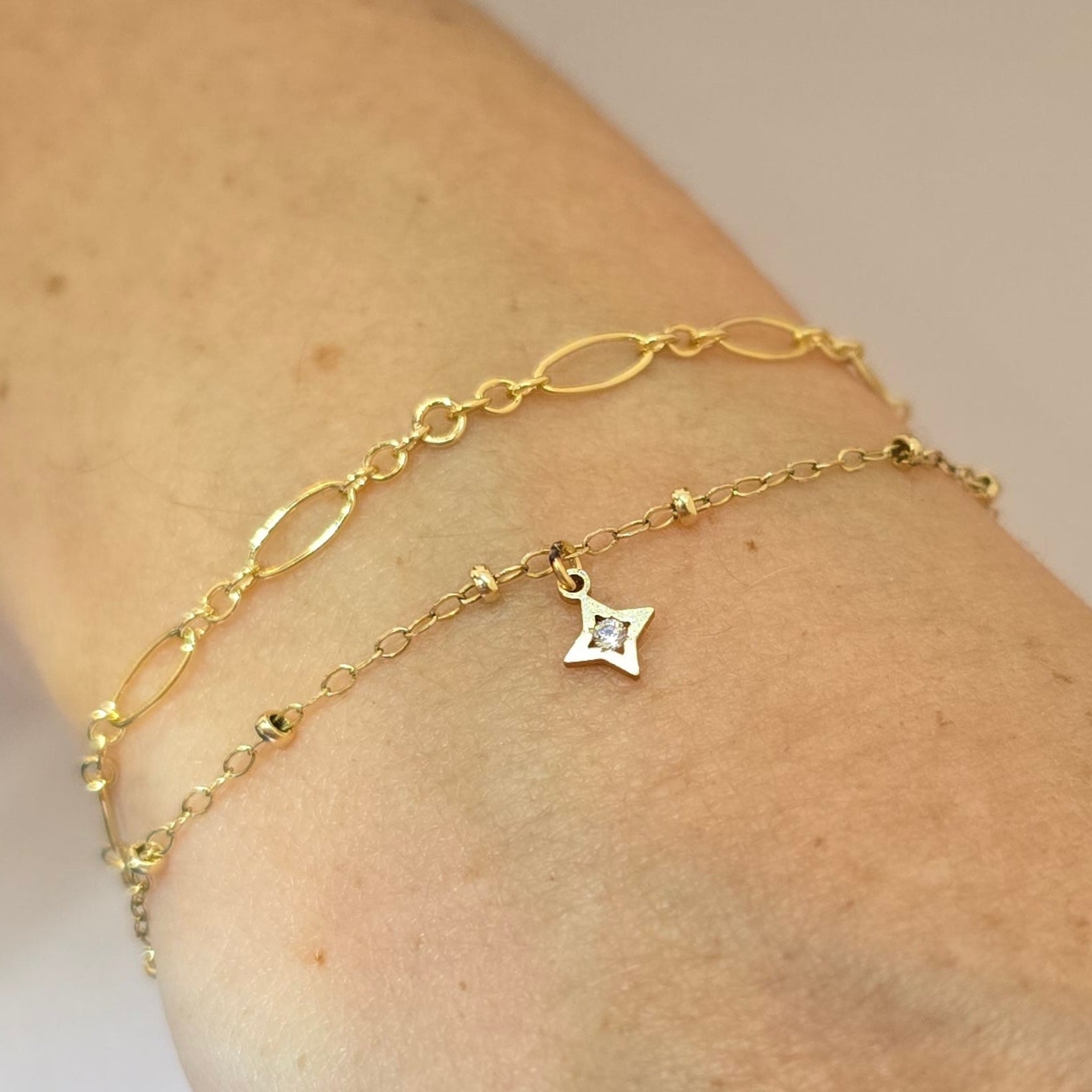 Mini Cubic Zirconia Star Charm