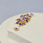 4mm Heart Birthstone Connector Charm