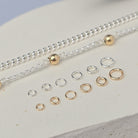 925 Sterling Silver & 14k Gold Filled Jump Rings 3mm (26Ga/Extra Light) - 20 pack
