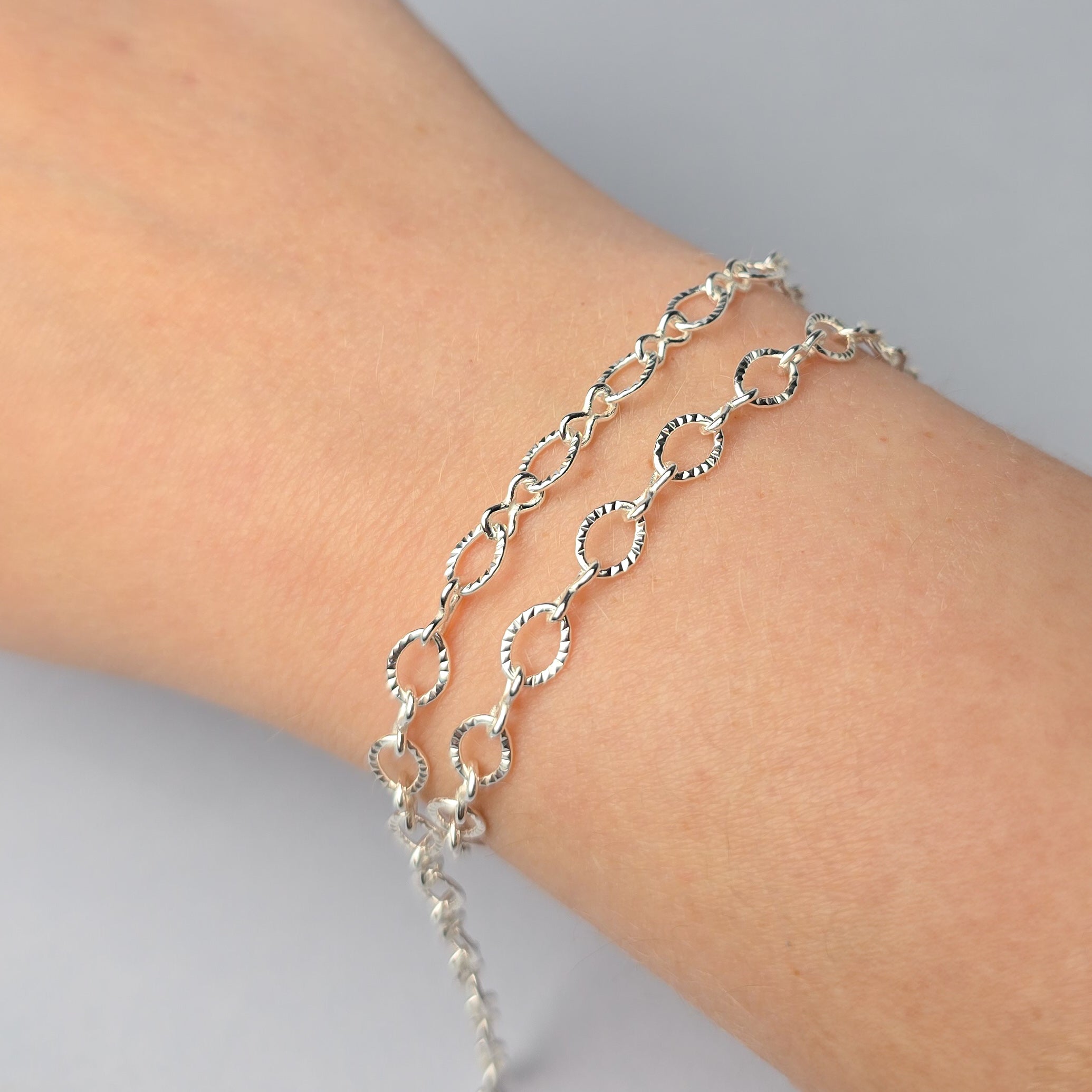 5.5mm Chunky Infinity Chain - 925 Sterling Silver 1 Meter