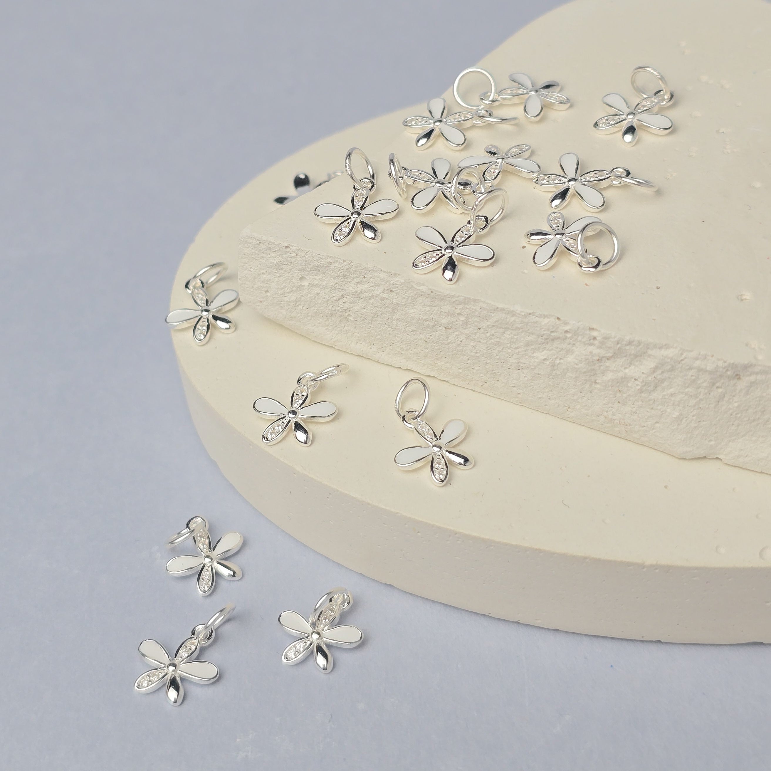 Sterling Silver Flower Charm