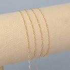 1.3mm Mini Figaro - 14k Gold Filled & 925 Sterling Silver 14k Gold Filed / 1 Meter