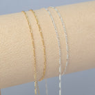 1.3mm Mini Figaro - 14k Gold Filled & 925 Sterling Silver
