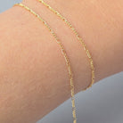 1.3mm Mini Figaro - 14k Gold Filled & 925 Sterling Silver