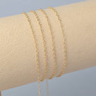 1.7mm Cable Chain - 14k Gold Filled & 925 Sterling Silver 14k Gold Filed / 1 Meter