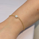 Freshwater Round Pearl Connector Charm