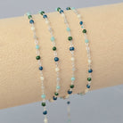 1.5mm Fern Enamel Flat Cable Chain - 925 Sterling Silver & 14k Gold Filled