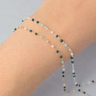 1.5mm Fern Enamel Flat Cable Chain - 925 Sterling Silver & 14k Gold Filled