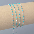 1.5mm Tiff Blue Enamel Flat Cable Chain