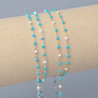 1.5mm Tiff Blue Enamel Flat Cable Chain