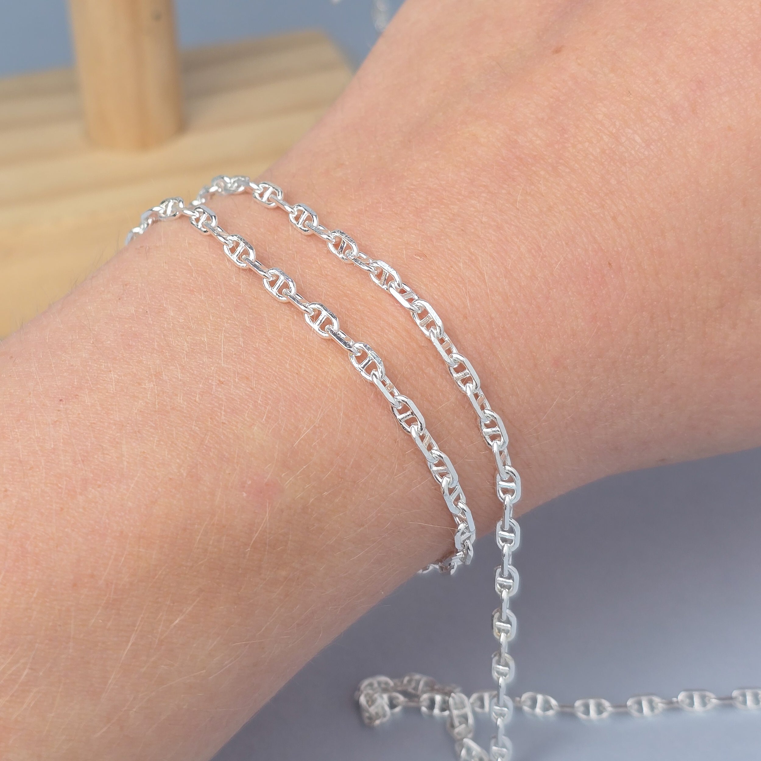 3mm Diamond Cut Mariner Chain