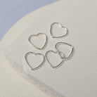 Heart Connector Sterling Silver