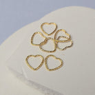 Sparkle Heart Connector 14k Gold Filled