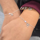 4mm Pink Opal Connector Charm