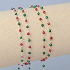 1.5mm Noël Enamel Flat Cable Chain