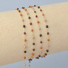 1.5mm Cappuccino Enamel Flat Cable Chain 14K Gold Filled / 1 Meter