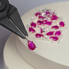 Sterling Silver Crystal Teardrop Pendant Charm Charms