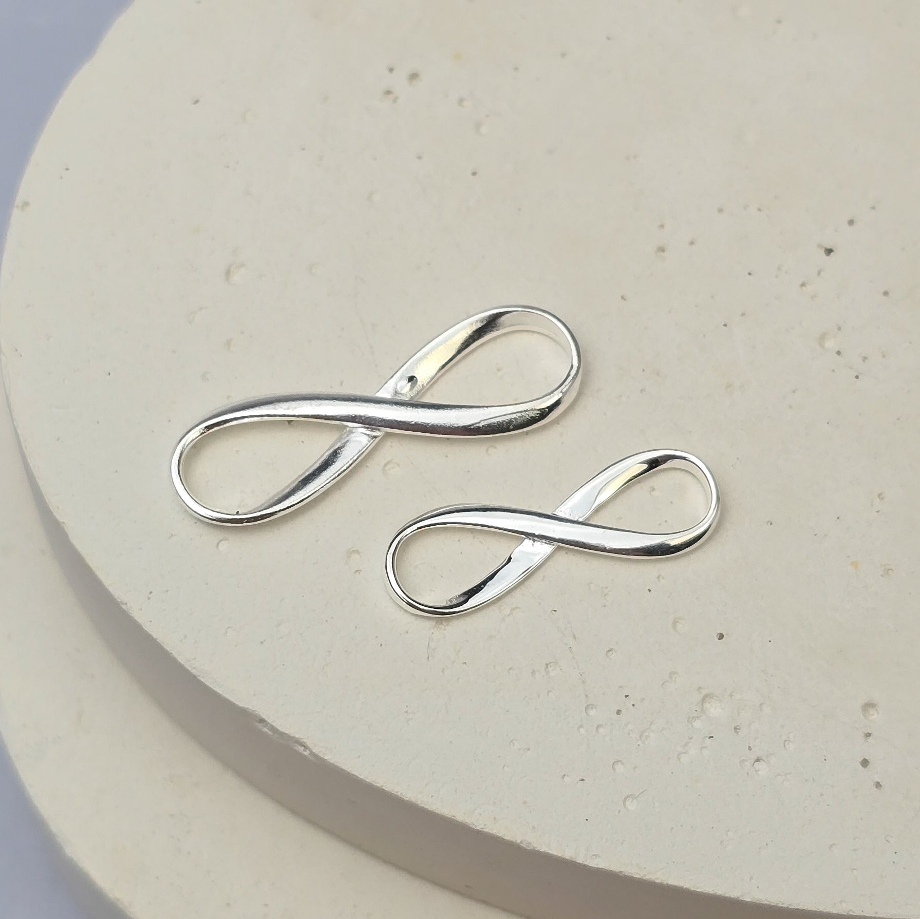 Sterling Silver Infinity Connector Connector Charms