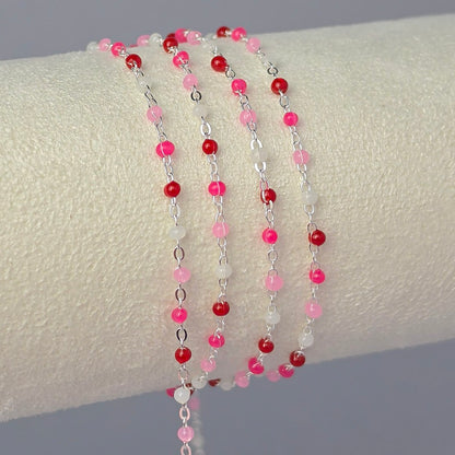 1.5mm Raspberry Sorbet Flat Cable Chain