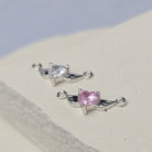 Sterling Silver Angel Wings & Heart Connector