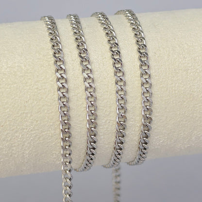 3.7mm PVD Stainless Steel Cuban Curb Chain