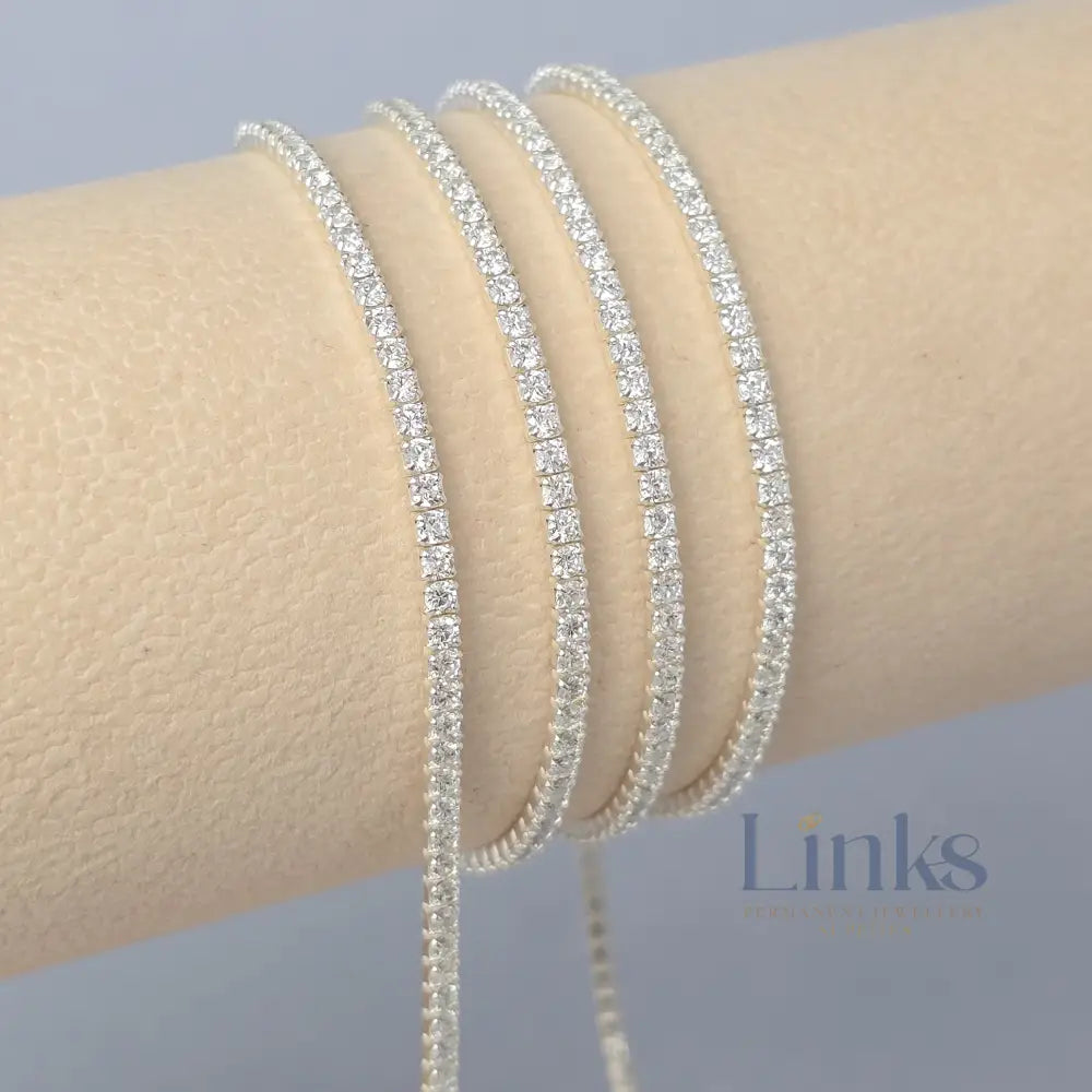 2mm Tennis Chain - 925 Sterling Silver 1 Meter
