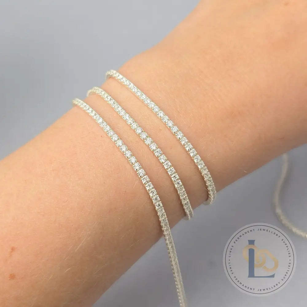 2mm Tennis Chain - 925 Sterling Silver 1 Meter