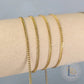 2mm Cuban Curb Chain - 14K Gold Filled & 925 Sterling Silver 14K Gold Filled / 1 Meter