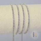 2mm PVD Stainless Steel Tennis Chain - Stainless Steel / 1 Meter