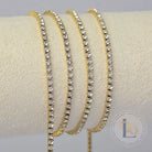 2mm PVD Stainless Steel Tennis Chain - 14K Gold PVD / 1 Meter
