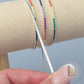 2mm Rainbow Tennis Chain - 925 Sterling Silver 1 Meter