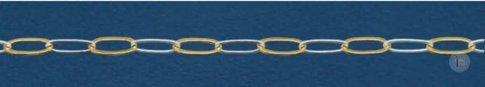 3.9mm XL Mixed Metal Paperclip Chain