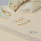 3 Freshwater Rice Pearl Connector Charm
