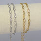 3.4mm PVD Stainless Steel Sunburst Paperclip Chain