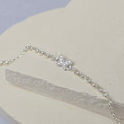 Sterling Silver Cubic Zirconia Dainty Butterfly Connector
