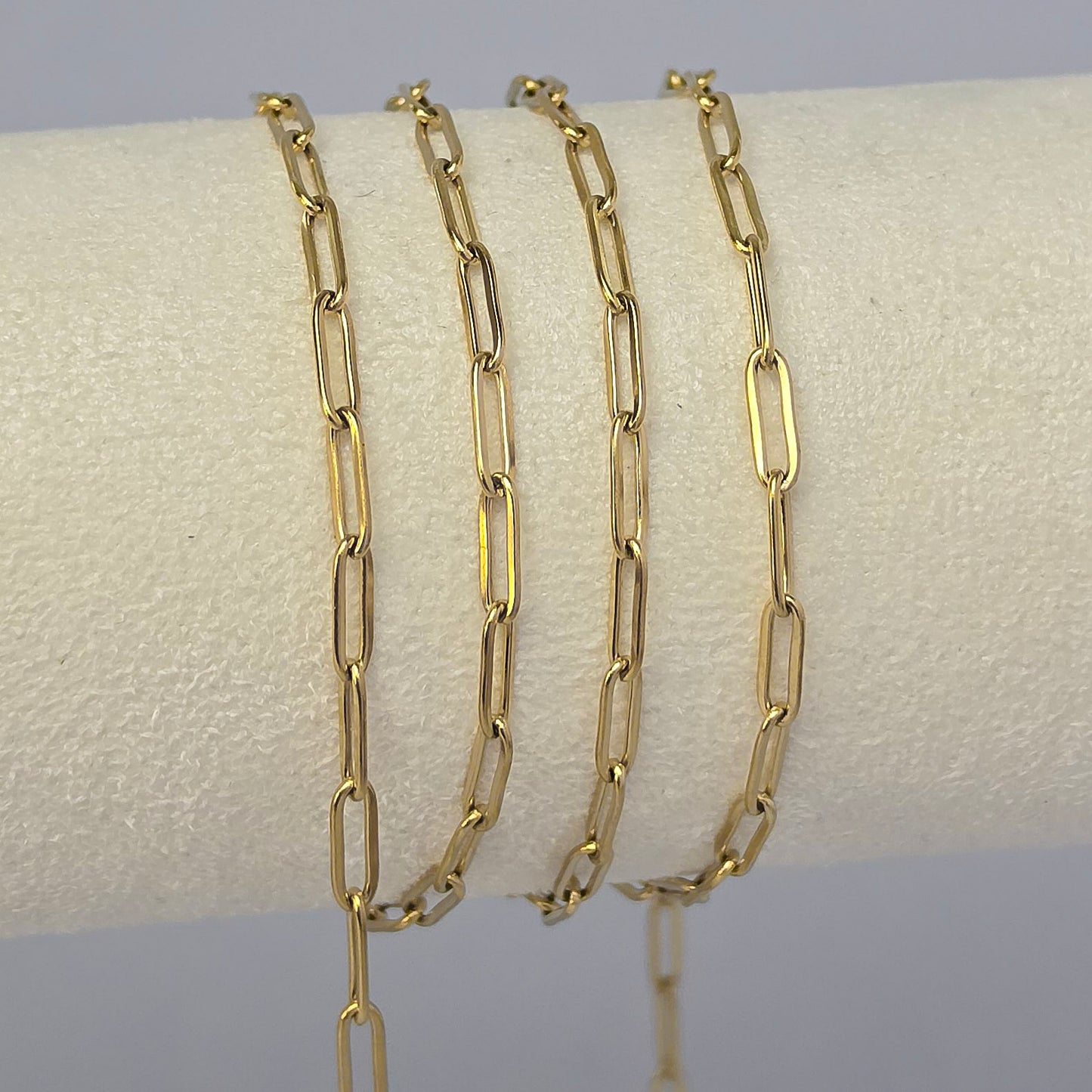 3mm PVD Stainless Steel Paperclip Chain