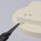 Sterling Silver Cubic Zirconia Dainty Butterfly Connector
