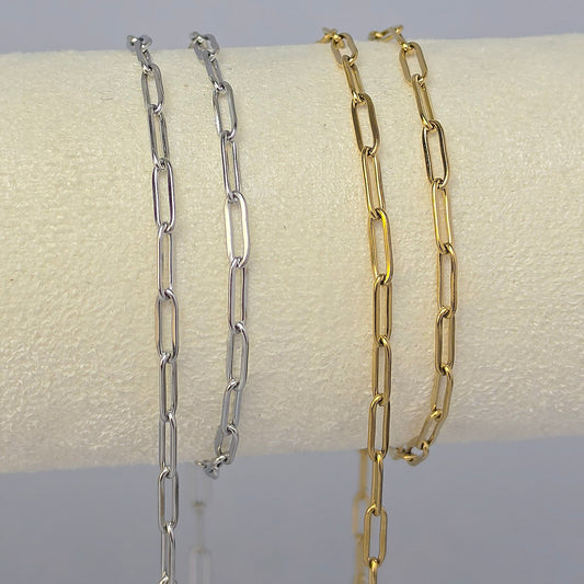 3mm PVD Stainless Steel Paperclip Chain