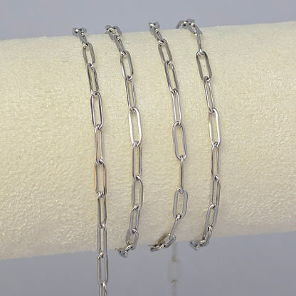 3mm PVD Stainless Steel Paperclip Chain