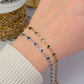 PVD Stainless Steel Black Enamel Clover Chain