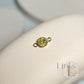 4mm Gold Filled Birthstone Connector Charm - Links Permanent Jewellery Supplies
