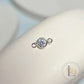 4mm Sterling Silver Birthstone Connector Charm - Links Permanent Jewellery Supplies