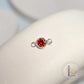 4mm Sterling Silver Birthstone Connector Charm - Links Permanent Jewellery Supplies
